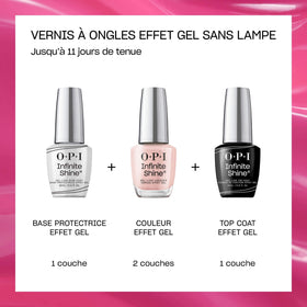 OPI Alpine Snow manicure on hands in lifestyle scene demonstrating lasting salon shine