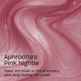 OPI Aphrodite's Pink Nightie swatch on fingertips showing buildable pearly pink finish