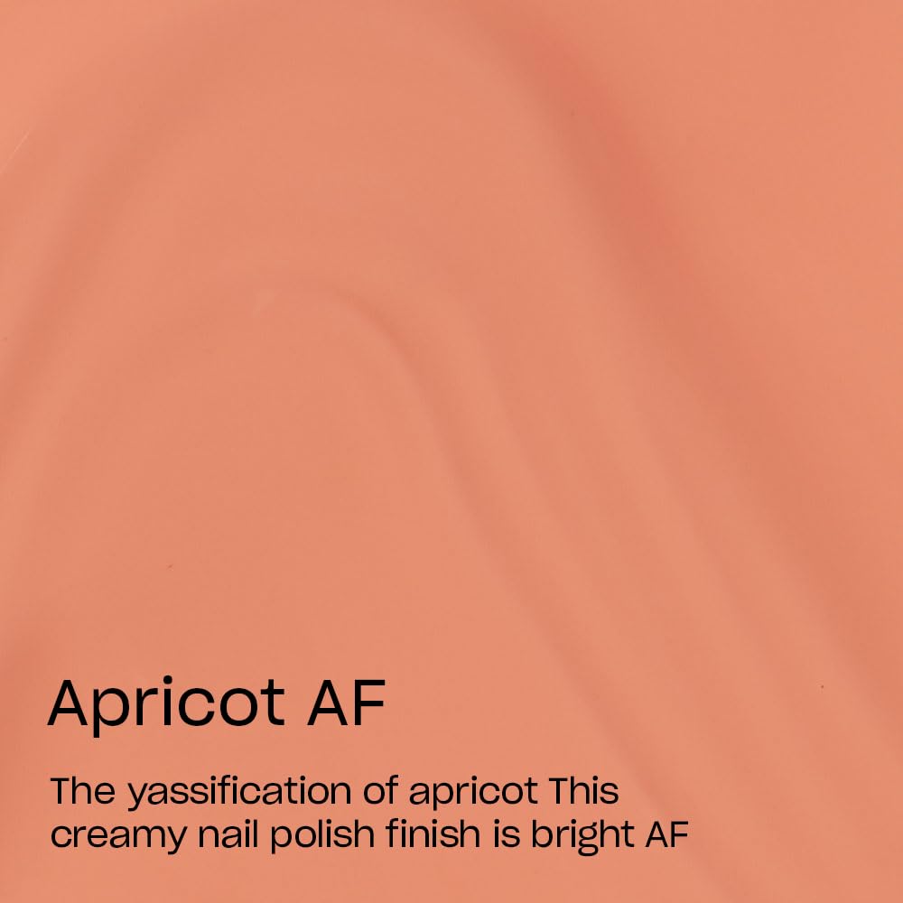 OPI Apricot AF brush stroke demonstrating smooth application and even coverage