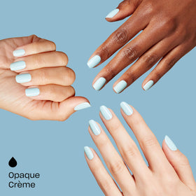OPI polish being applied to nails for fast, smudge resistant finish
