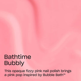 OPI Bathtime Bubbly brush stroke detail illustrating smooth application and full coverage benefit.