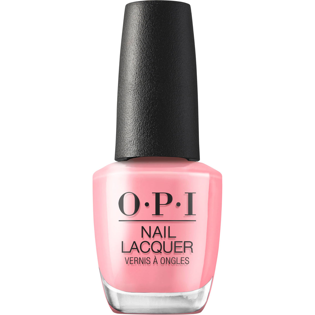 OPI Bathtime Bubbly front bottle showing warm-pink crème color and glossy finish for instant appeal.