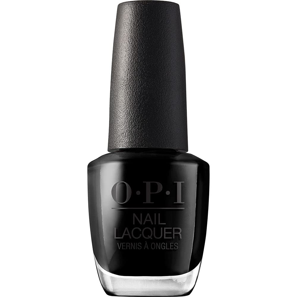 OPI Black Onyx front packaging showing deep black color and sleek bottle
