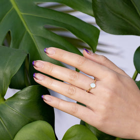 OPI bottle angled to show label and shade name for confident shade selection