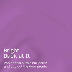 OPI Bright Back at It nail swatch showing true opaque color for shade selection