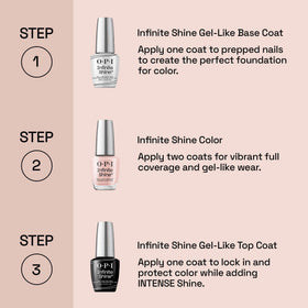 OPI Brighter Daze Ahead polish next to brush demonstrating easy application benefit