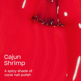 OPI Cajun Shrimp brush detail demonstrating pro-wide brush for smooth application