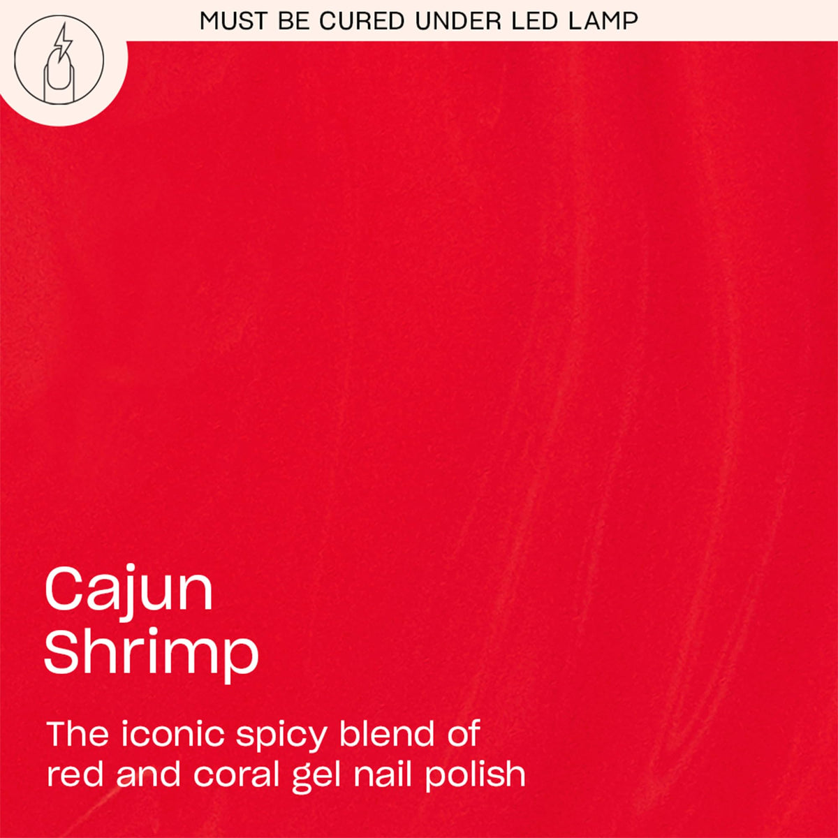 OPI Cajun Shrimp brush stroke demonstrating smooth coverage and opacity