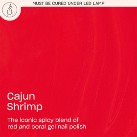 OPI Cajun Shrimp brush stroke demonstrating smooth coverage and opacity
