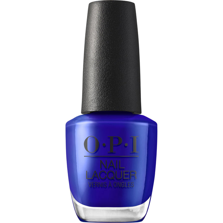 OPI front packaging showing royal blue crème and glossy finish benefit