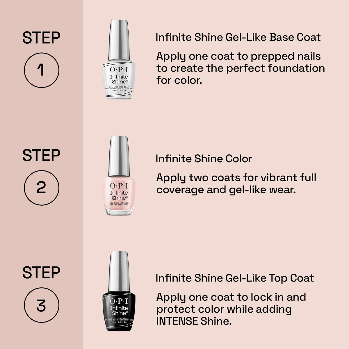 OPI application in progress with pro-wide brush ensuring streak-free finish