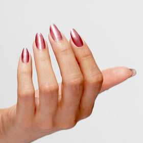 OPI close-up of painted nails highlighting pearl shimmer and high shine