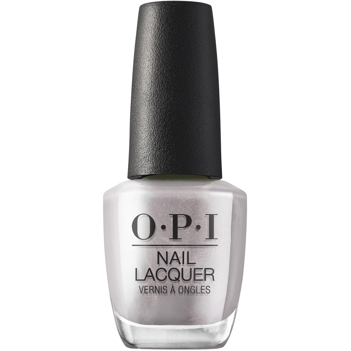 OPI Chrome Clawz bottle front view showing bright silver metallic finish and brand