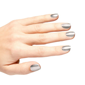 OPI Chrome Clawz close-up of wet texture highlighting high-gloss salon-quality finish