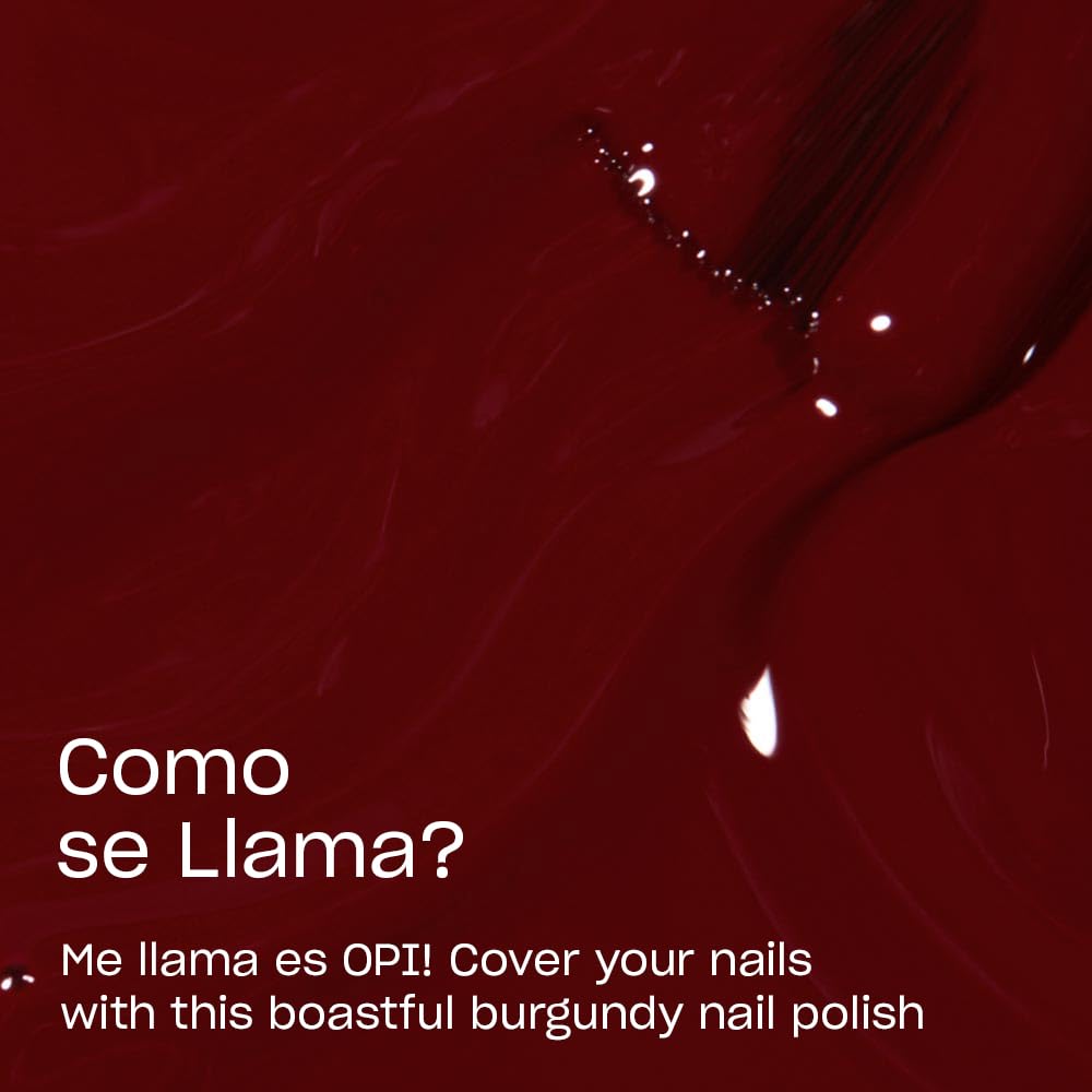 OPI brush stroke of Como se Llama? demonstrating smooth, opaque coverage
