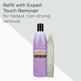 OPI correct clean up open reservoir detail demonstrating refillability