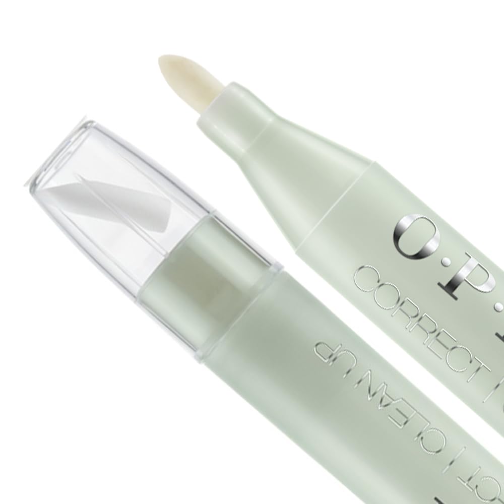 OPI correct clean up pen in use at cuticle for tidy manicure finish