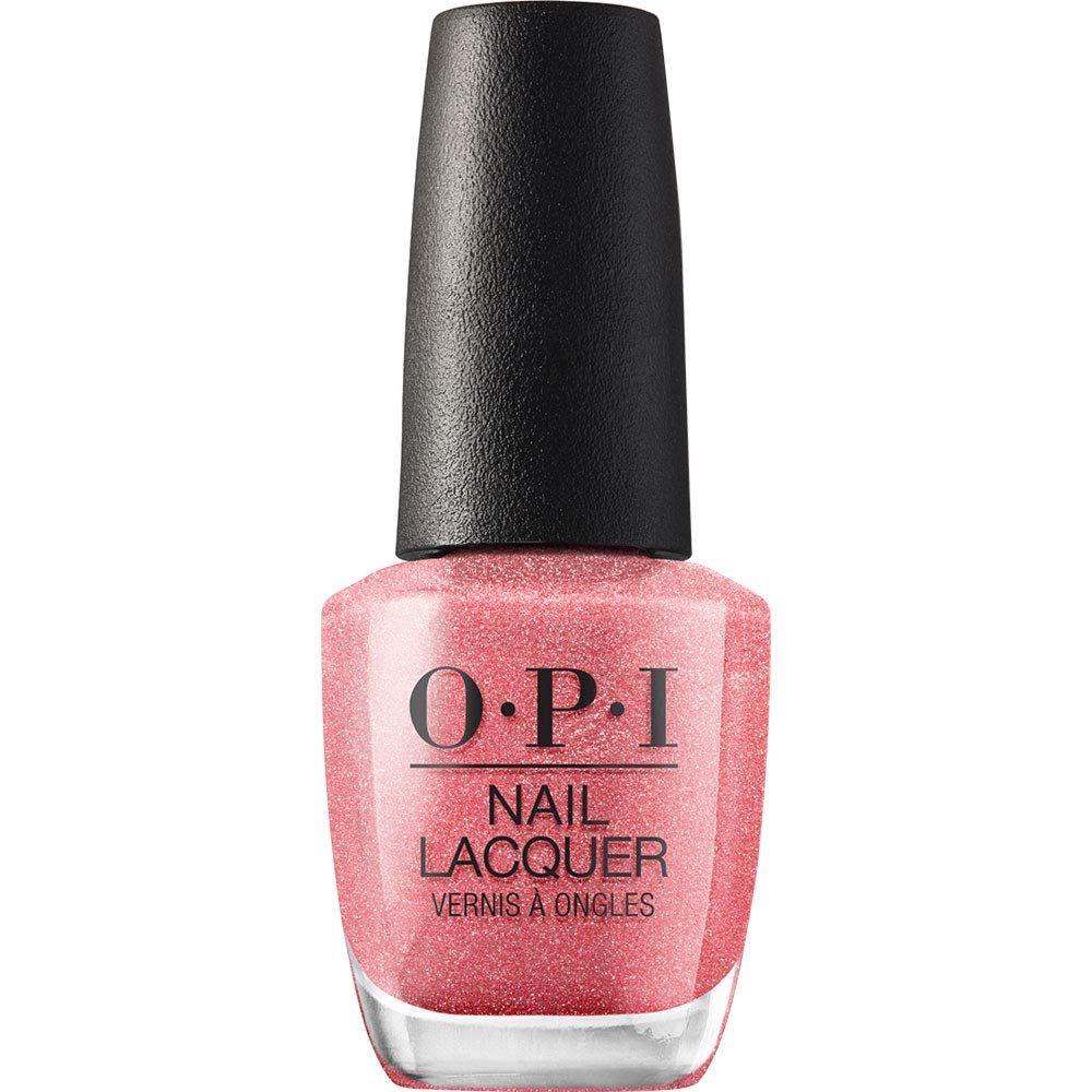 OPI Cozu Melted In The Sun front bottle view showing elegant pink-beige shade and label