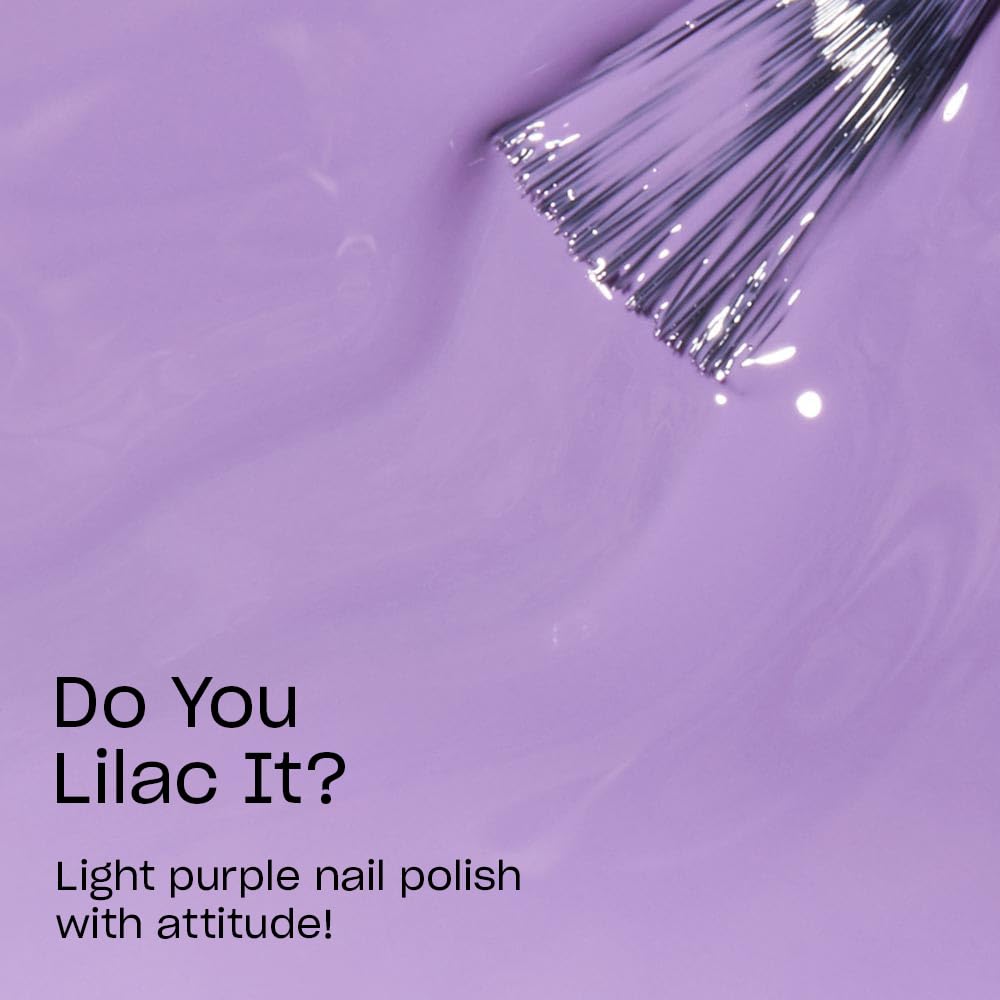OPI single-nail swatch highlighting opaque purple finish and shine