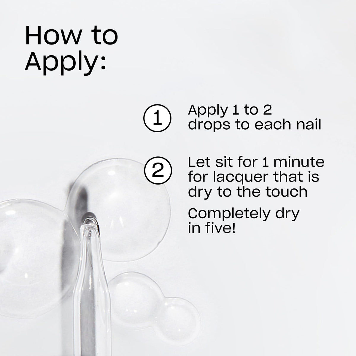 OPI drip dry bottle next to a ruler to show compact 0.91 fl oz size