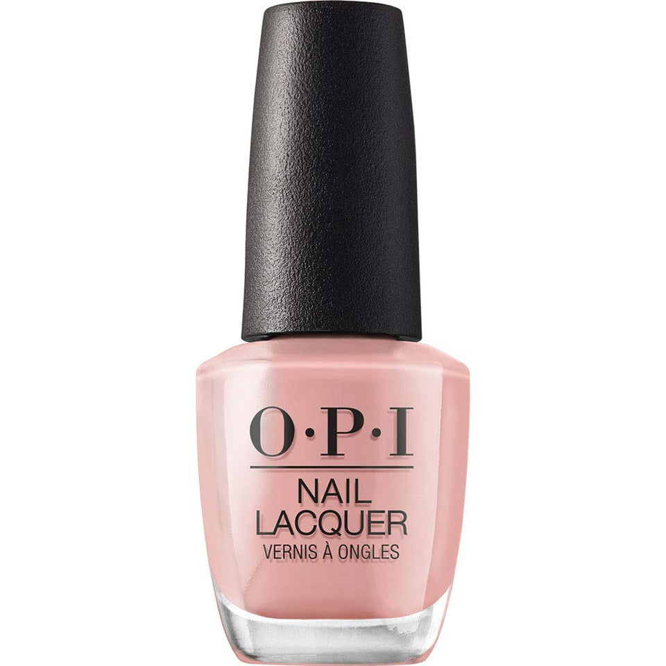 OPI Dulce de Leche front bottle showing label and color benefit of true shade representation