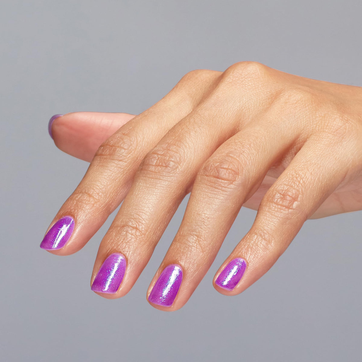 OPI close-up shimmer particles and texture revealing luminous dimension benefit