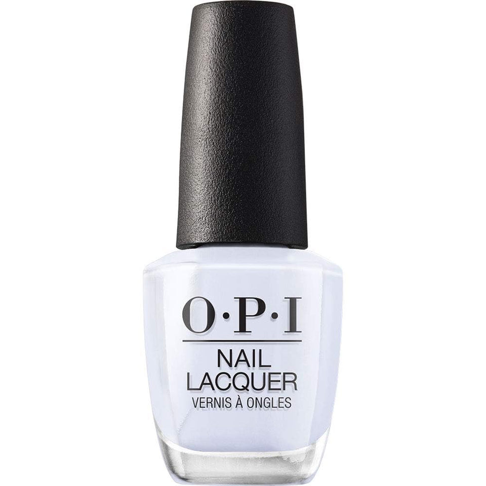 OPI front bottle showing pale lilac shade and glossy finish