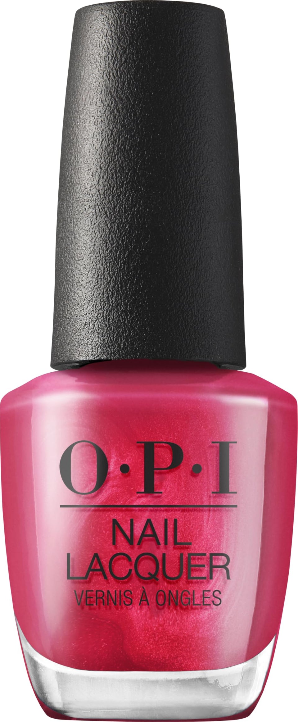OPI bottle front view showing 15 Minutes of Flame and vibrant color benefit