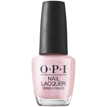 OPI bottle front view showing sheer pink pearl shade and brand advantage