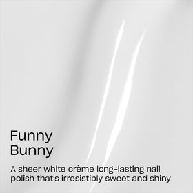 OPI Funny Bunny bottle cap and label detail highlighting brand and formula