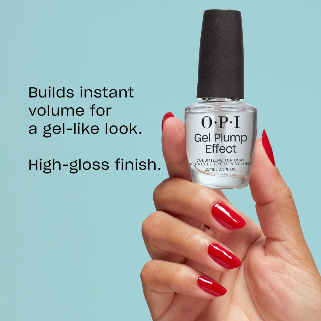 OPI thick glossy texture close-up highlighting plumping volume