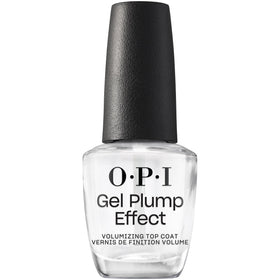 OPI Gel Plump Effect Top Coat bottle front showing glossy finish
