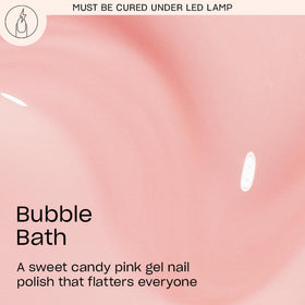 OPI brush stroke of Bubble Bath demonstrating even application benefit