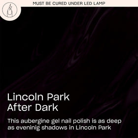 OPI brush applying Lincoln Park After Dark showing smooth coverage and quick salon workflow