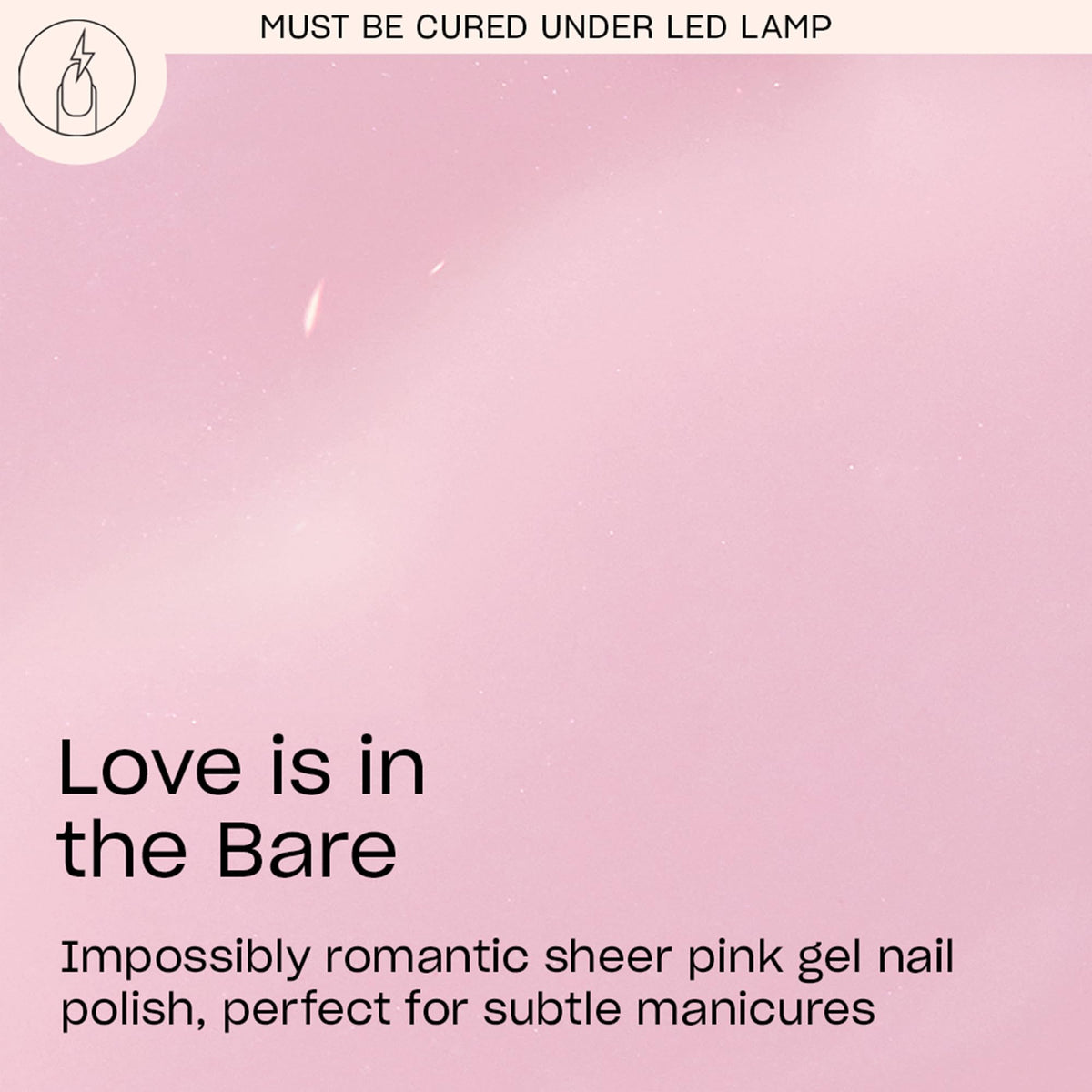 OPI brush stroke of gel showing smooth coverage and easy application benefit