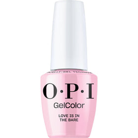 OPI bottle front view showing glossy sheer pink shade and professional finish