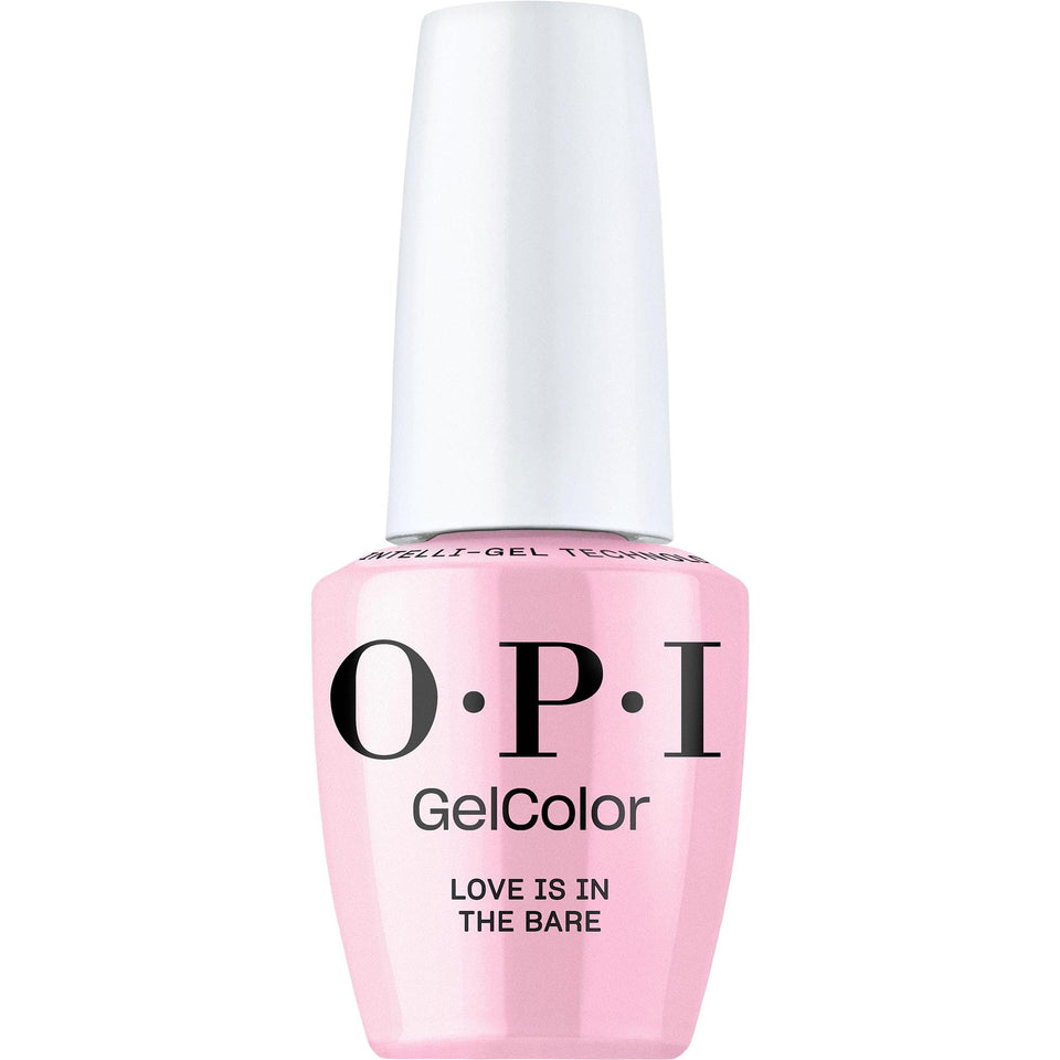 OPI bottle front view showing glossy sheer pink shade and professional finish