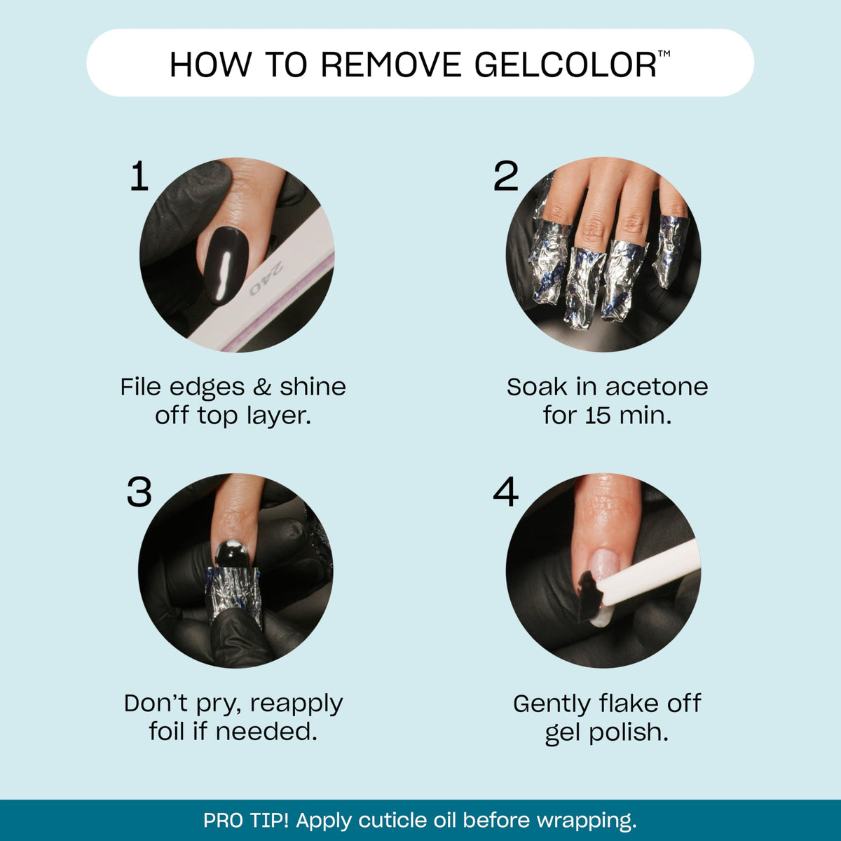 Nail technician applying OPI GelColor showing precise brush and even results
