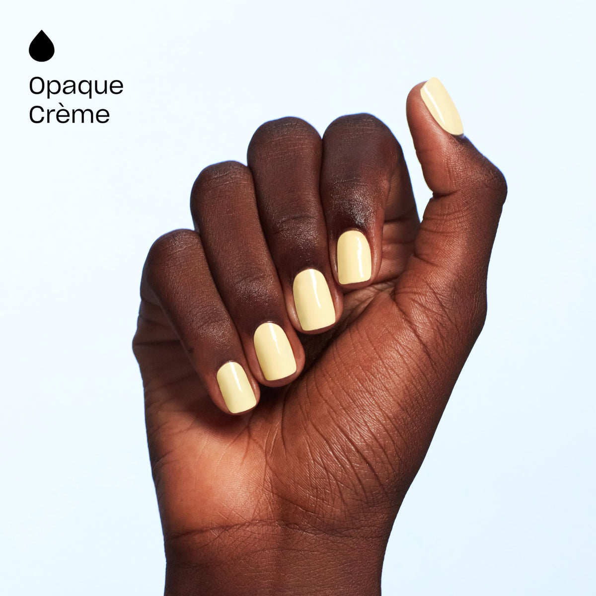 OPI hands wearing finished manicure showcasing salon-quality shine and durability