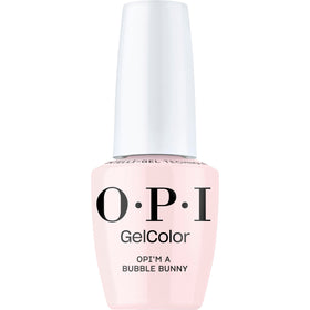 OPI bottle front view showing sheer pink shade and salon finish