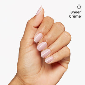 OPI gel polish curing under LED lamp for fast, smudge-proof results