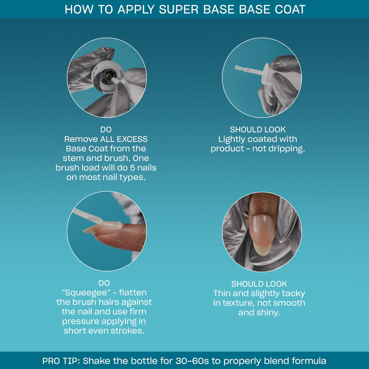 OPI Super Base curing under OPI LED lamp for fast, smudge-free results
