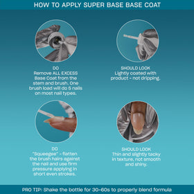 OPI Super Base curing under OPI LED lamp for fast, smudge-free results