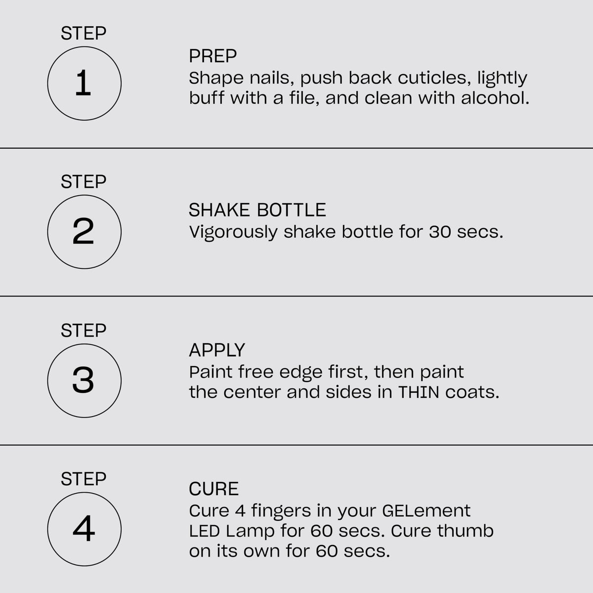 Applying OPI GELement base coat on nail to improve gel color adhesion and wear