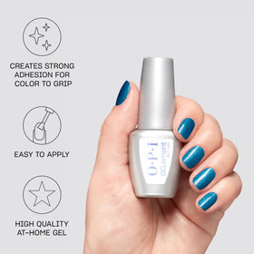 OPI GELement base coat texture close-up highlighting smooth self-leveling consistency