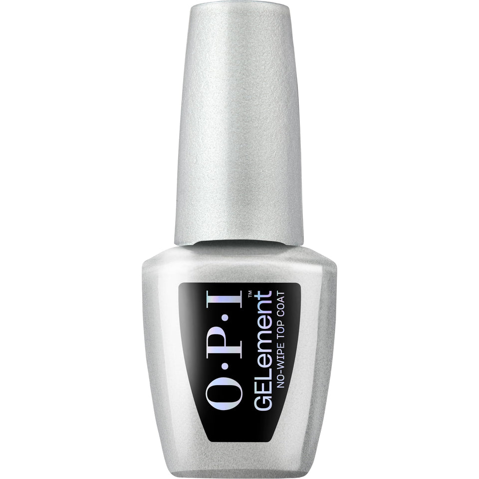OPI GELement front bottle showing brand and glossy finish benefit