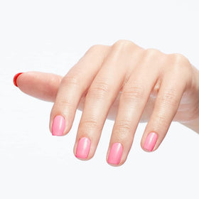OPI glossy finish close-up highlighting high-shine, chip-resistant result