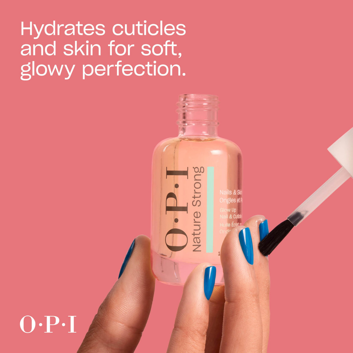 OPI before and after cuticle photo showing smoother, healthier look