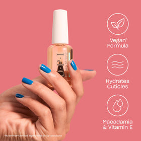 OPI oil texture on skin demonstrating lightweight, fast-absorbing feel