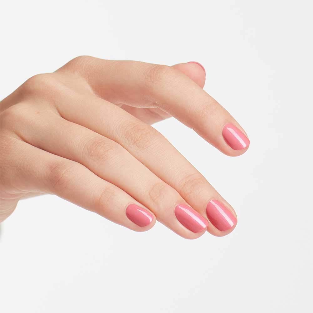 Close-up of OPI polish texture highlighting pearl shimmer and smoothness
